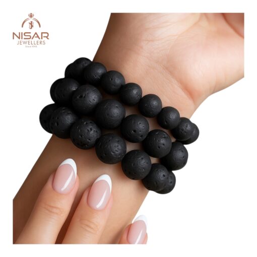 Natural Lava Beads Bracelets - Image 2