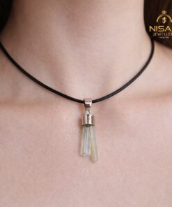 Natural Aquamarine Crystal Pendant