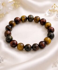 Natural Multi Tiger eye Stone Bracelet