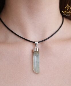 Natural Aquamarine Crystal Pendant