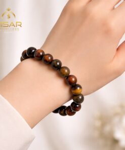 Alternative view of Natural Multi Tiger Eye Stone Bracelet