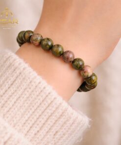 Natural Unakite Stone Bracelet