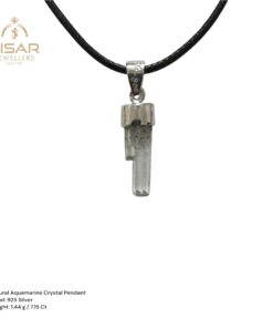 Alternative view of Natural Aquamarine Crystal Pendant