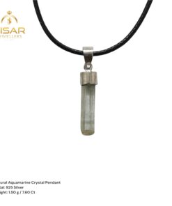 Alternative view of Natural Aquamarine Crystal Pendant