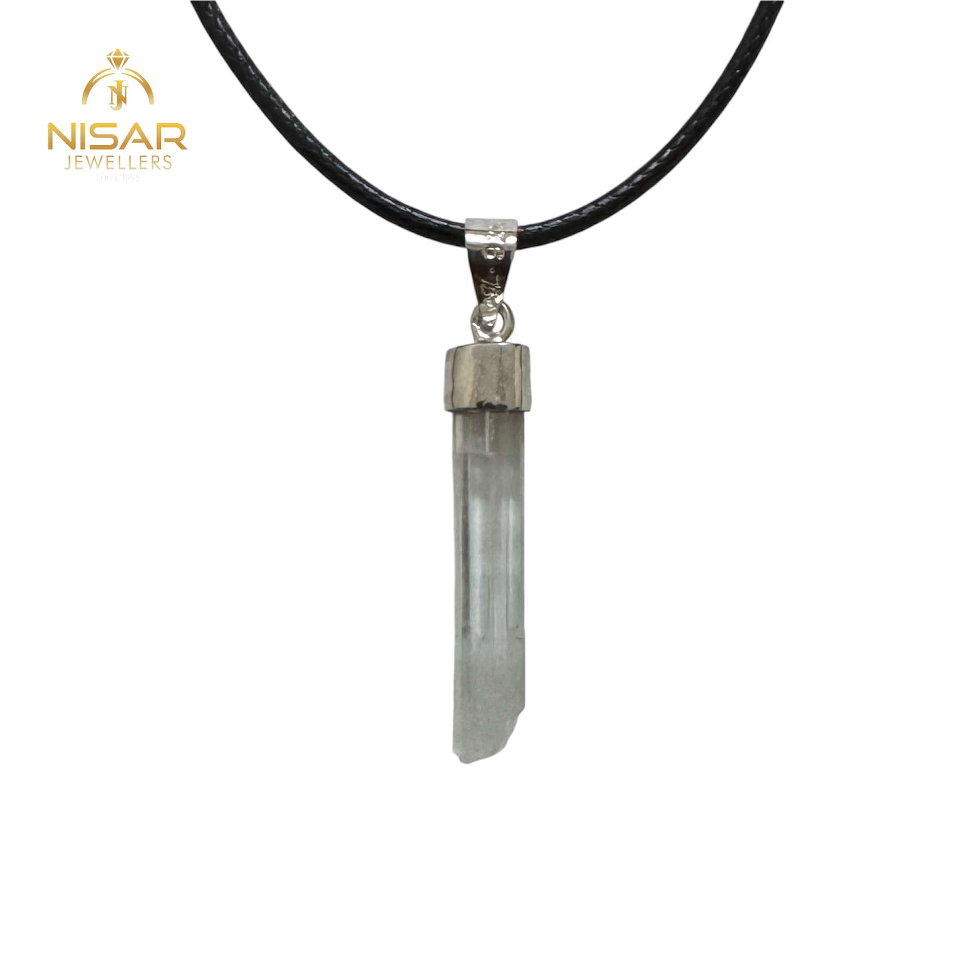 Natural Aquamarine Crystal Pendant