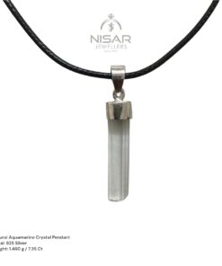 Alternative view of Natural Aquamarine Crystal Pendant