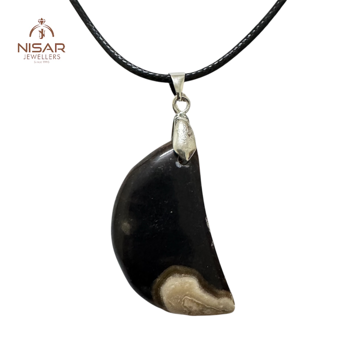 Chocolate Calcite Stone Pendant - Image 2