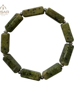 Alternative view of Natural Serpentine Stone Bracelet