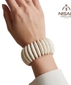 Milky White Howlite Bracelet