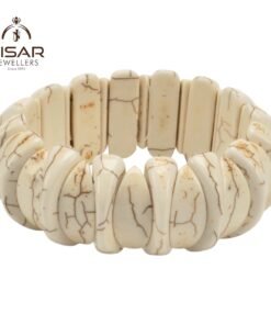 Alternative view of Milky White Howlite Bracelet