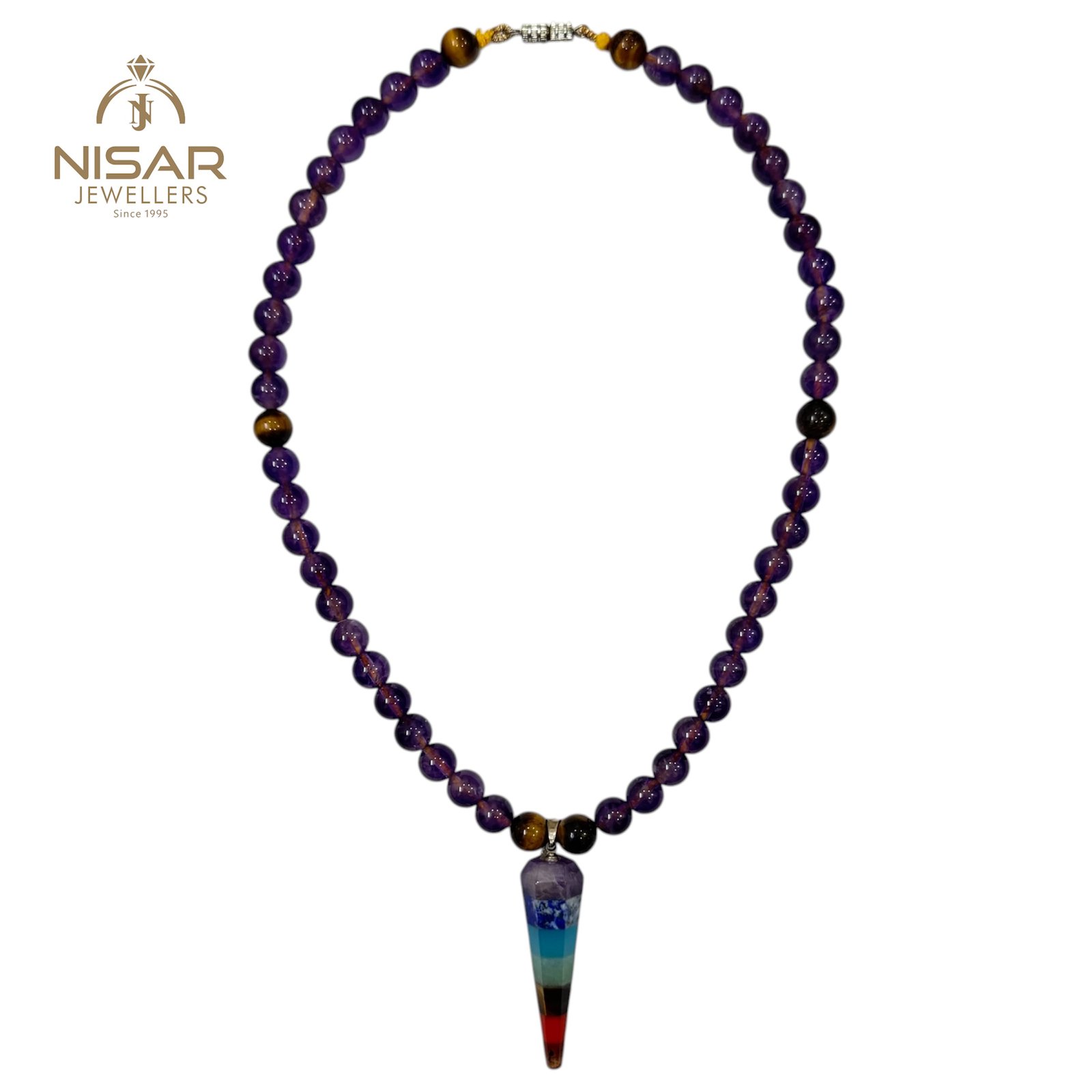 Natural Healing Stones Necklace - Image 3