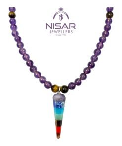 Alternative view of Natural Healing Stones Necklace