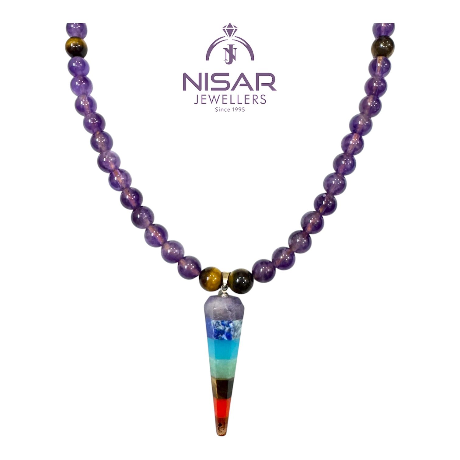 Natural Healing Stones Necklace - Image 2